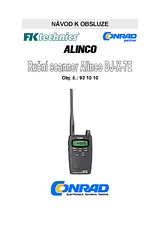 Alinco DJ-X-7 E hand-held scanner 1839 데이터 시트