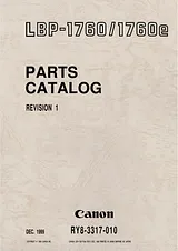Canon lbp-1760 Каталог Запчастей