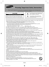 Samsung un-46b8500 Supplementary Manual