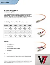 V7 LC/SC 3m Fiber Optic Cable V7E-625LCSC-03M Dépliant