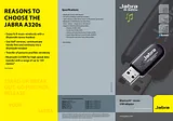 Jabra A320s BT Stereo dongle 100-63200000-40 Fascicule