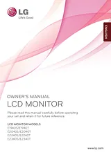 LG E2240S Owner's Manual