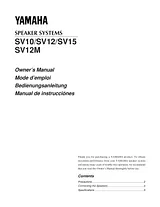 Yamaha SV12M Manual Do Utilizador