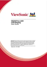 Viewsonic VG2437mc-LED Справочник Пользователя