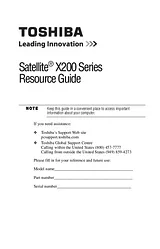 Toshiba x205-s7483 Reference Guide