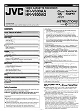 JVC HR-V600AA Manual De Usuario