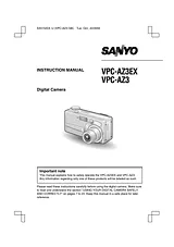 Sanyo VPC-AZ3EX User Manual