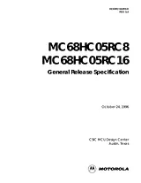 Motorola MC68HC05RC8 Benutzerhandbuch