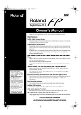 Roland FP-2 Manuel D’Utilisation