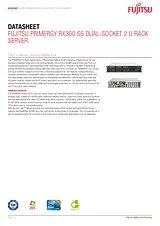 Fujitsu RX300 S6 VFY:R3006SX070BE Ficha De Dados
