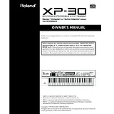 Roland XP-30 Manual Do Utilizador