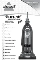Bissell Lift-Off Multi Cyclonic Pet Vacuum 89Q9 Benutzeranleitung