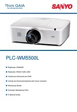 Sanyo PLC-WM5500L PLC-WM5500L/KIT Leaflet