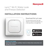 Honeywell Lyric™ Wi-Fi Water Leak and Freeze Detector Installation Guide