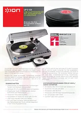 ION Audio LP2CD Ficha De Dados