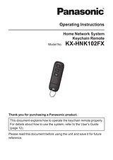 Panasonic KXHNK102FX Operating Guide