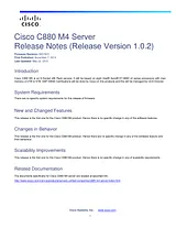 Cisco Cisco C880 M4 Storage Subsystem Примечания к выпуску