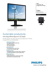 Philips LCD monitor, LED backlight 19S4LCB 19S4LCB/00 产品宣传页