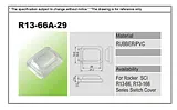 Sci Seal cap for rocker switch R13-66A Transparent Compatible with Rocker switch series R13-66 R13-66A Fiche De Données