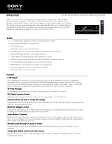 Sony STRDH520 Guide De Spécification