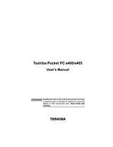 Toshiba e400 ユーザーズマニュアル