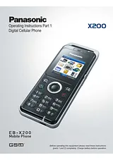 Panasonic EB-X200 Manuale Utente