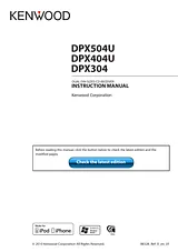 Kenwood DPX 504 U Справочник Пользователя
