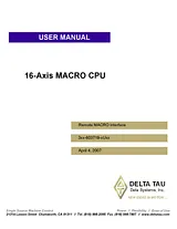Delta Tau UMAC MACRO - 16-AXIS MACRO CPU 사용자 설명서
