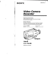 Sony CCD-TR66 8 Manuale