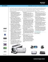 Sony DCR-SR67 Guia De Especificação