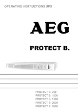 AEG PROTECT B. 1000 사용자 설명서