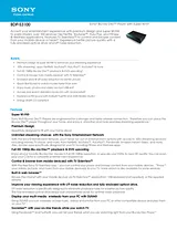 Sony BDPS3100 Guia De Especificação