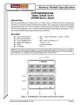 Data Sheet (KVR100X64SC2/256)
