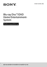 Sony BDV-E4100 Data Sheet