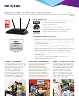 Netgear R7000 – Nighthawk AC1900 Smart WiFi Router 데이터 시트