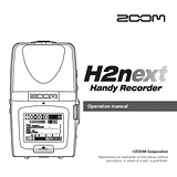 Zoom H2N ユーザーズマニュアル