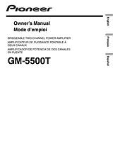 Pioneer GM-5500T Manual Do Utilizador