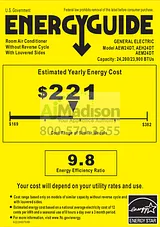 GE AEM24DT Energy Guide