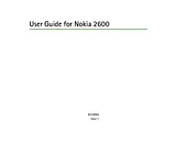 Nokia 2600 2600BLW Справочник Пользователя