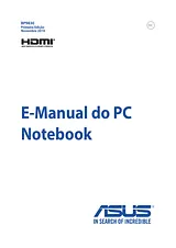 ASUS ASUSPRO ESSENTIAL P751JF Manual Do Utilizador