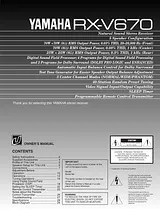 Yamaha RX-V670 Справочник Пользователя