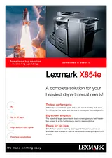 Lexmark X854e 15R0232 Dépliant