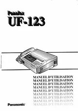 Panasonic uf-123 Instruction Manual