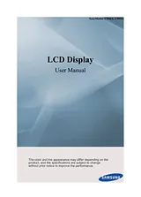 Samsung UD46A Manuel D’Utilisation