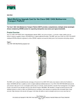 Cisco Cisco ONS 15454 M12 Multiservice Transport Platform (MSTP) Техническая Спецификация