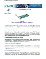 D-Link 32-bit PCI. 10/100/1000Mbps autosense. Full Duplex. TP connector DGE-528T/FR User Manual