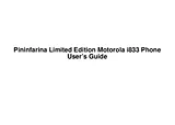 Motorola i833 사용자 가이드