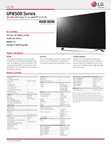 LG 60UF8500 Specification Sheet