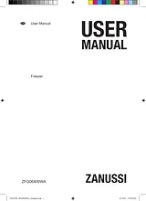 Zanussi ZFG06400WA User Manual