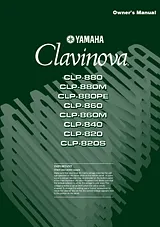 Yamaha CLP - 860 Manual Do Utilizador